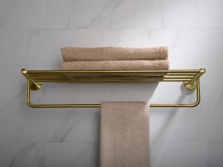 Полка для полотенец Timo Saona 13058/17 золото матовое